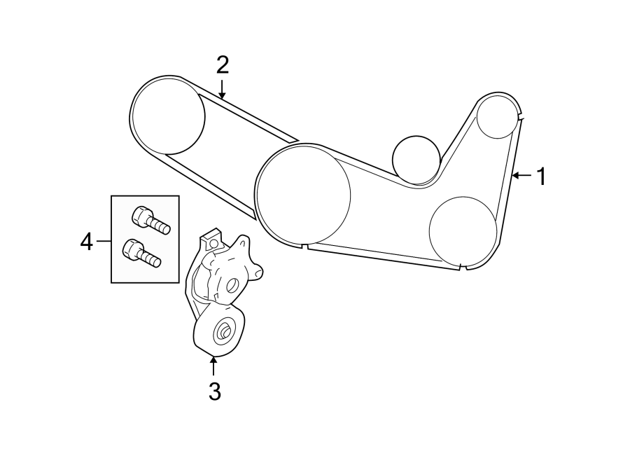 Mazda 6 Tensioner. Belt. 3.7 LITER. CX9. Mazda6; 3.7L CY0115980D